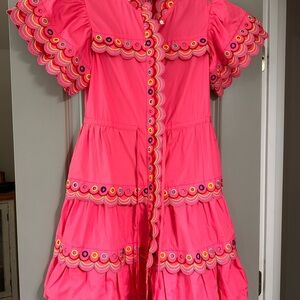 CeliaB Pink Lace Detail Dress